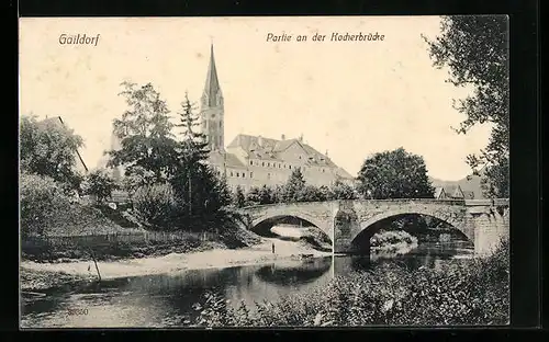 AK Gaildorf, Partie an der Kocherbrücke