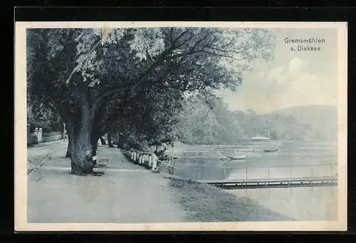 AK Gremsmühlen a. Dieksee, Partie am See