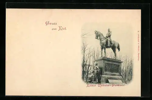 AK Kiel, Kaiser Wilhelm-Denkmal