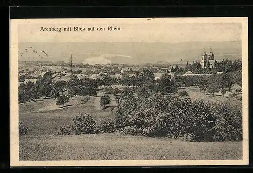 AK Arenberg, Arenberg mit Blick auf den Rhein