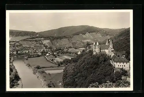 AK Obernhof a. d. Lahn, Gesamtansicht mit Kloster Arnstein