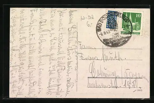 AK Siegburg, Totalansicht aus der Vogelschau