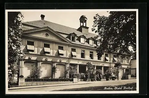 AK Baden, Hotel Freihof