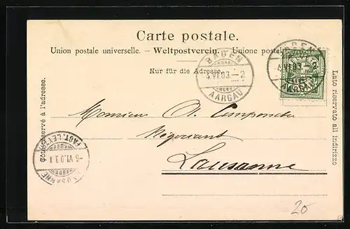 AK Baden, Partie an der Limmat