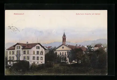 AK Männedorf, Zeller`sche Kapelle mit Bethel
