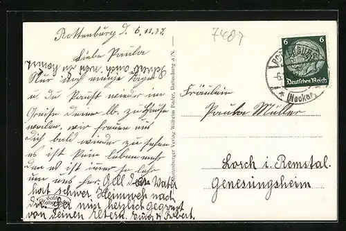 AK Rottenburg a. N., Gesamtansicht