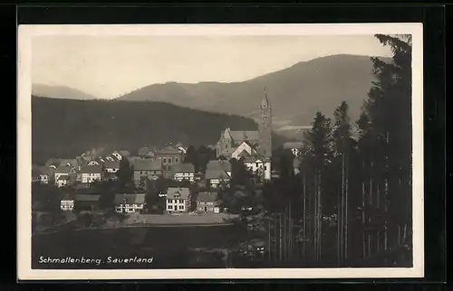 AK Schmallenberg / Sauerland, Ortsansicht mit Kirche