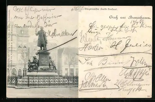 AK Bremerhaven, Bürgermeister-Smidt-Denkmal
