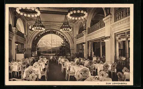 AK Berlin-Tiergarten, Restaurationsbetrieb Haus Vaterland, Zum Löwenbräu