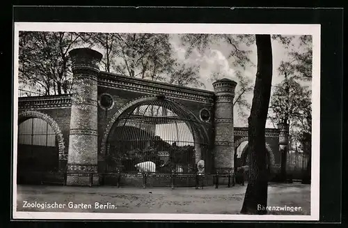 AK Berlin, Zoologischer Garten, Bärenzwinger