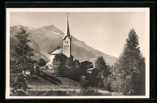 AK Fiesch, Kirche und Bettlihorn