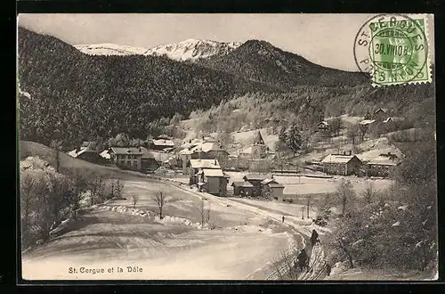 AK Saint Cergues, Vue Générale et la Dole