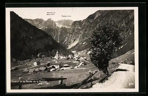 AK Trient, Vue Générale et la Route de la Forclaz