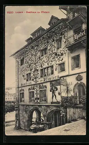 AK Luzern, Gasthaus zu Pfistern