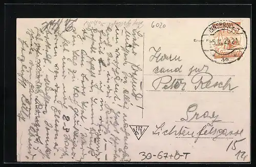 AK Innsbruck, Berg Isel, Eiserne Blumenteufel, Kriegshilfe