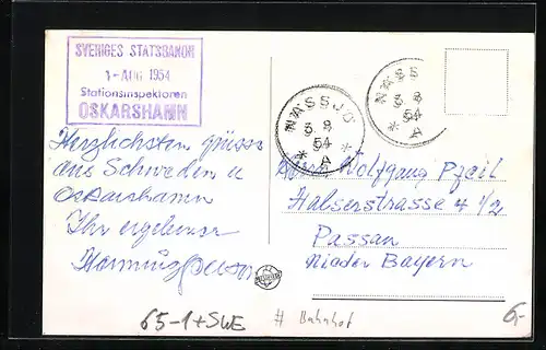 AK Oskarshamn, Järnvägsstationen