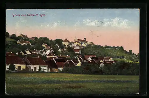 AK Oberelchingen, Teilansicht