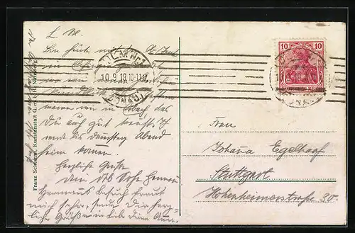 AK Oberelchingen, Teilansicht