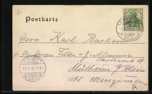 AK Offenburg, Kaiserliches Postamt