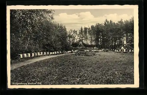 AK Rantrum, Kriegerehrung 1950