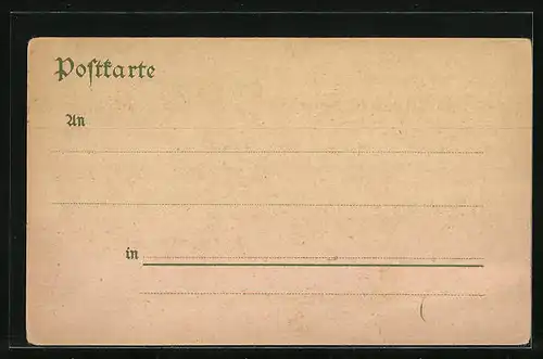 Lithographie Berlin-Tiergarten, Ansicht vom Reichstagsgebäude