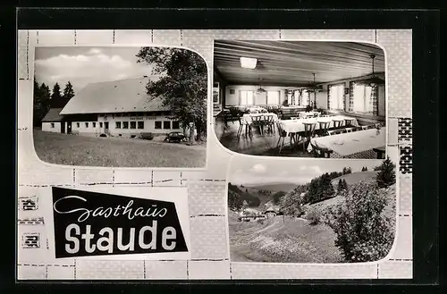 AK Gremmelsbach bei Triberg, Gasthaus zur Staude, Ortspanorama