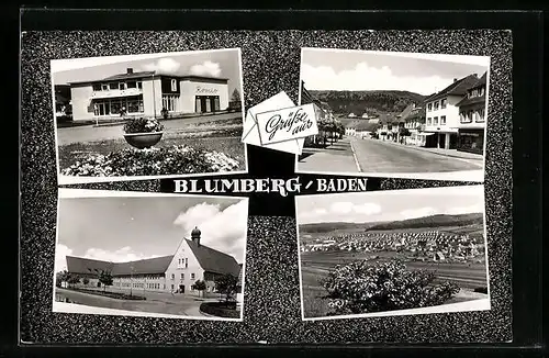 AK Blumberg / Baden, Ortsansicht, Strassenpartie