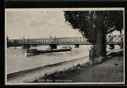 AK Kehl a. Rhein, Blick auf die Verkehrsbrücke