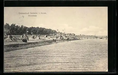 AK Grömitz i. Holst., Strandansicht