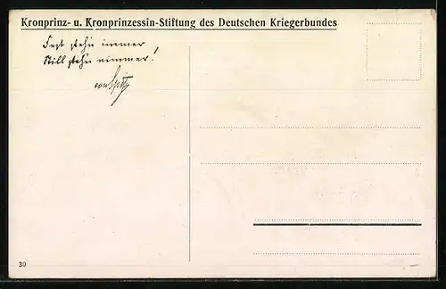 Künstler-AK Römhild, Blick zum ersten Kriegerwaisenhaus