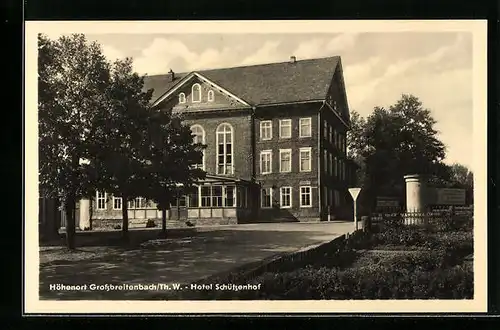 AK Grossbreitenbach / Th. W., Hotel Schützenhof