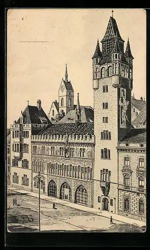 Künstler-AK Basel, Rathaus