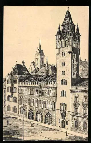 Künstler-AK Basel, Rathaus