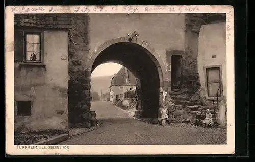 AK Türkheim, Blick durch das Obere Tor