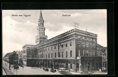 AK Oppeln, am Rathaus