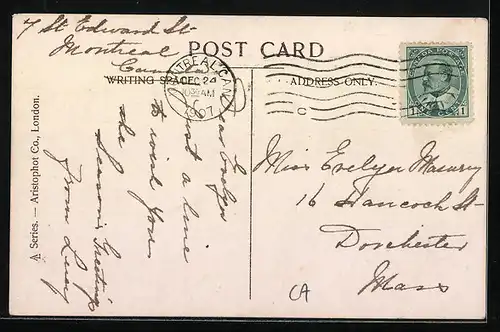 AK Montreal, Notre Dame, Stadtplatz und Wappen