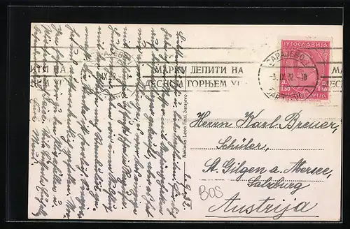 AK Sarajevo, Händler auf dem Wochenmarkt