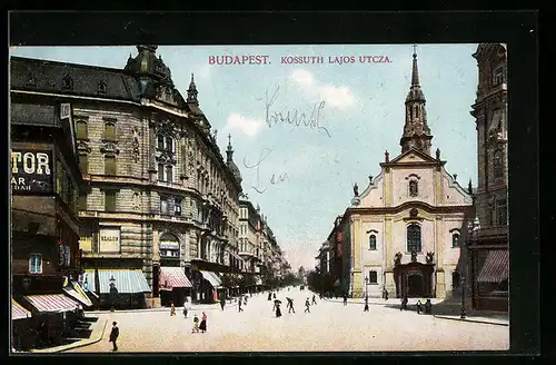 AK Budapest, Kossuth Lajos Utcza