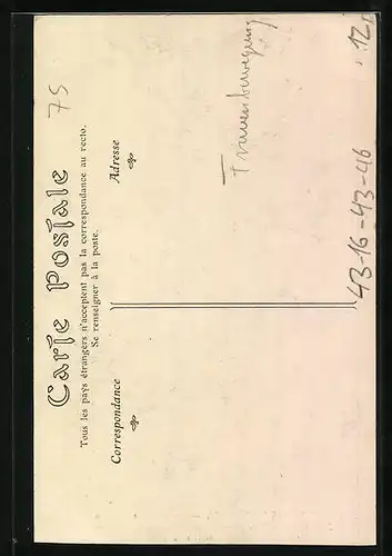 AK Paris, Les Femmes Cocher, Frau mit ihrem Pferd, Emanzipation