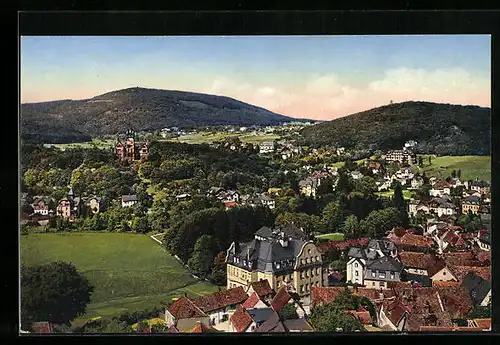 AK Königstein im Taunus, Blick von der Ruine über die Stadt