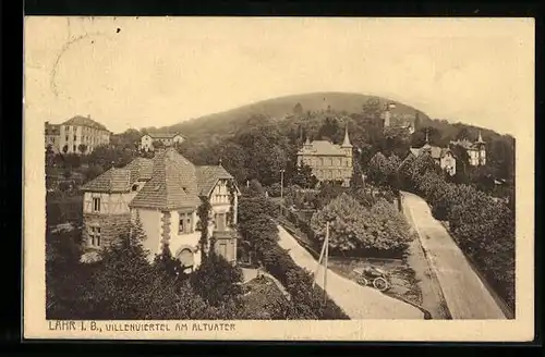 AK Lahr i. B., Altvater mit dem Villenviertel