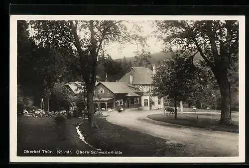 AK Oberhof im Thür. Wald, vor der Oberen Schweizerhütte