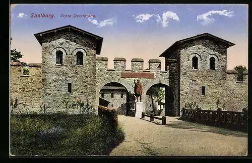 AK Bad Homburg vor der Höhe, Kastell Saalburg, Porta Decumana
