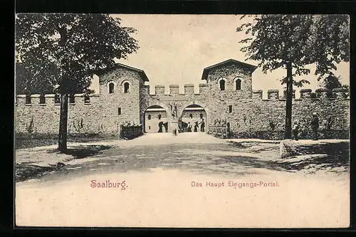 AK Bad Homburg vor der Höhe, Kastell Saalburg, das Haupteingangs-Portal