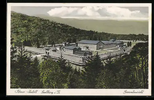 AK Bad Homburg vor der Höhe, Kastell Saalburg, Blick auf das gesamte Kastell