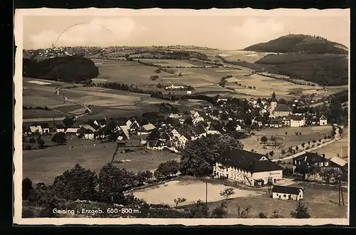 AK Geising i. Erzgeb., Generalansicht der Stadt im Tal