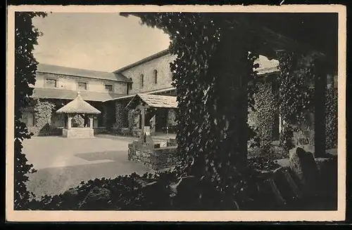 AK Bad Homburg vor der Höhe, Kastell Saalburg, Blick ins Atrium