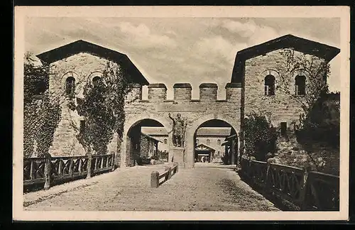 AK Bad Homburg vor der Höhe, Kastell Saalburg, Porta Decumana