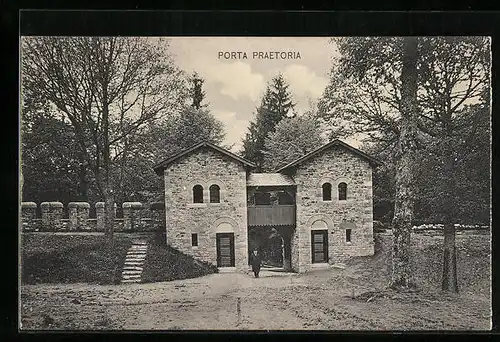 AK Bad Homburg vor der Höhe, Kastell Saalburg, Porta Praetoria