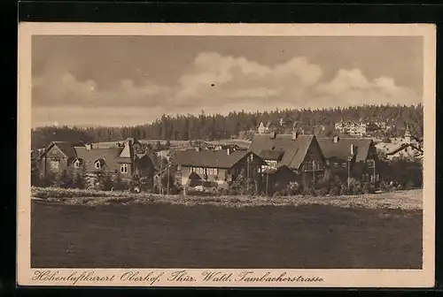 AK Oberhof im Thür. Wald, Ortsansicht von der Tambacherstrasse aus gesehen